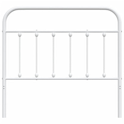 Ersatz-Kopfteil Metall Weiß 107 cm