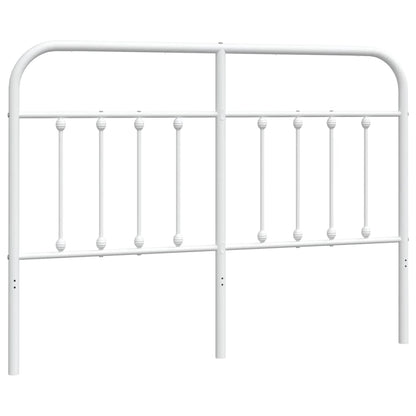 Ersatz-Kopfteil Metall Weiß 135 cm