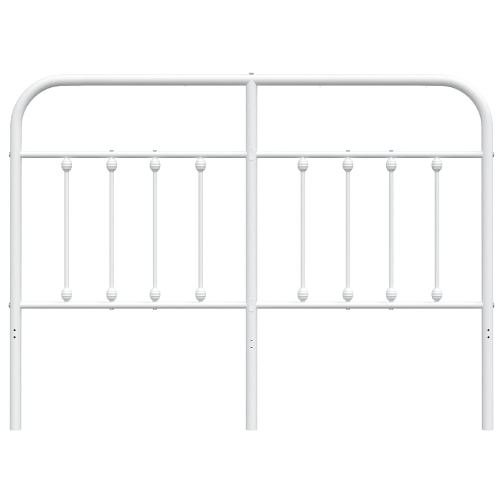 Ersatz-Kopfteil Metall Weiß 135 cm