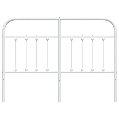 Ersatz-Kopfteil Metall Weiß 135 cm