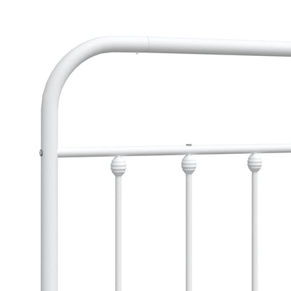 Ersatz-Kopfteil Metall Weiß 135 cm