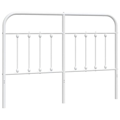 Ersatz-Kopfteil Metall Weiß 150 cm