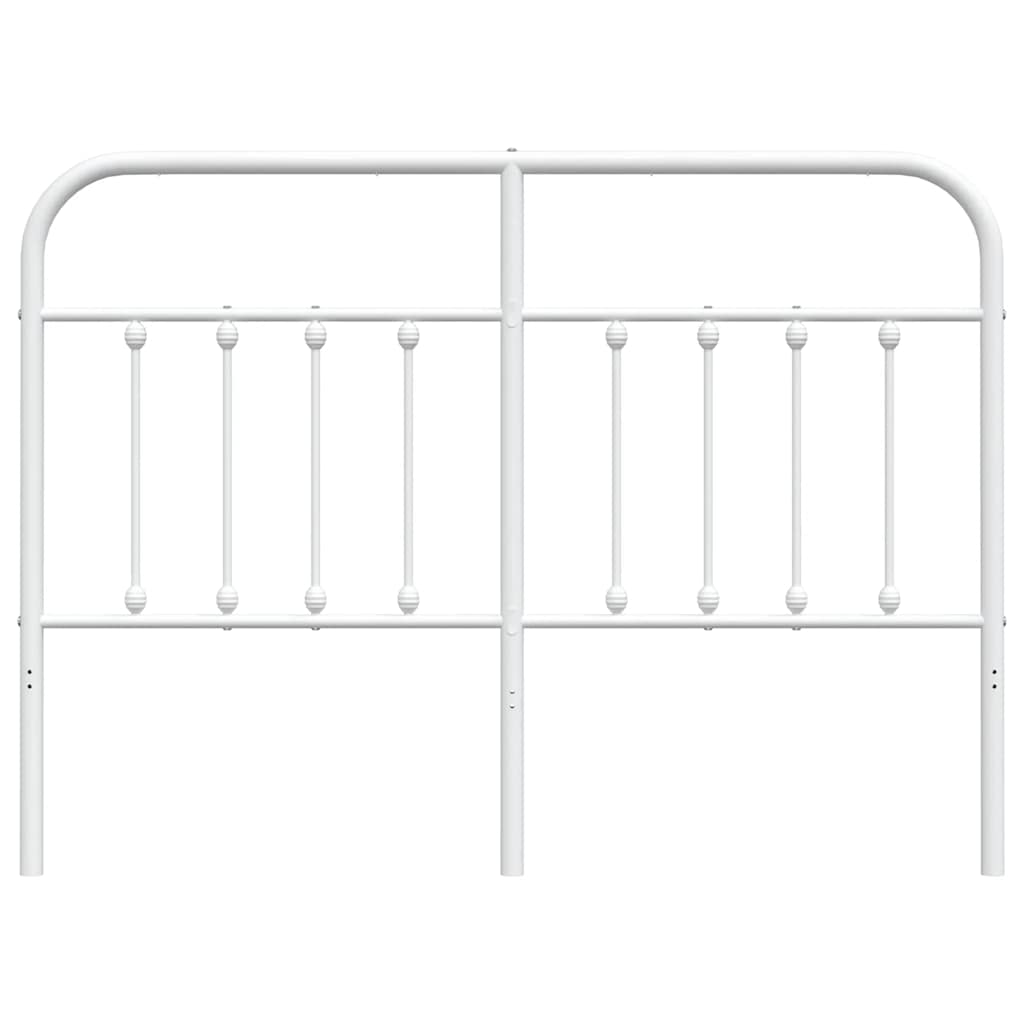 Ersatz-Kopfteil Metall Weiß 150 cm