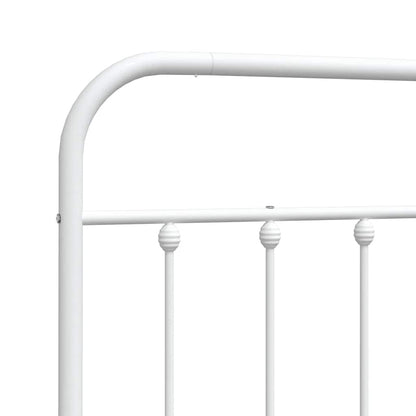 Ersatz-Kopfteil Metall Weiß 150 cm