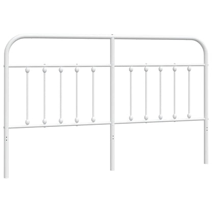 Ersatz-Kopfteil Metall Weiß 180 cm