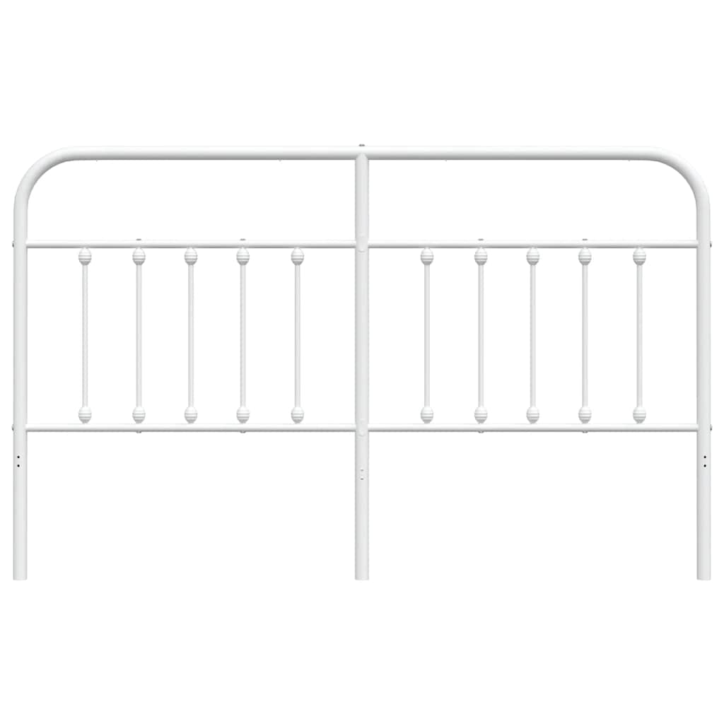Ersatz-Kopfteil Metall Weiß 180 cm