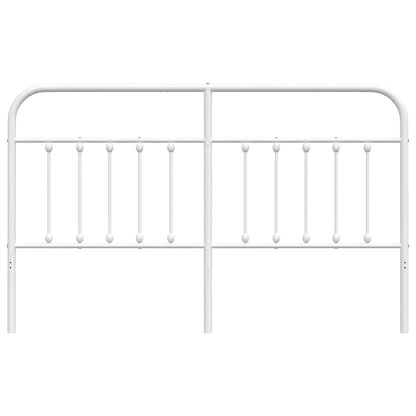 Ersatz-Kopfteil Metall Weiß 180 cm