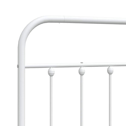 Ersatz-Kopfteil Metall Weiß 180 cm