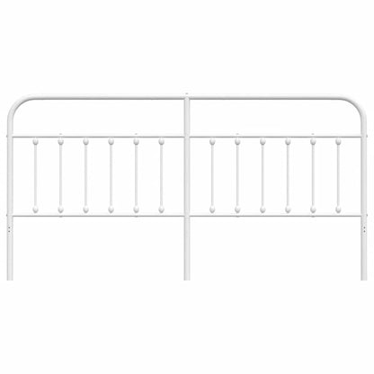 Ersatz-Kopfteil Metall Weiß 193 cm