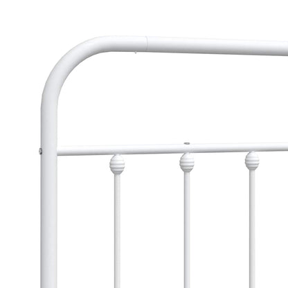Ersatz-Kopfteil Metall Weiß 193 cm