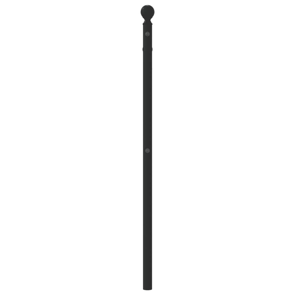 Ersatz-Kopfteil Metall Schwarz 107 cm