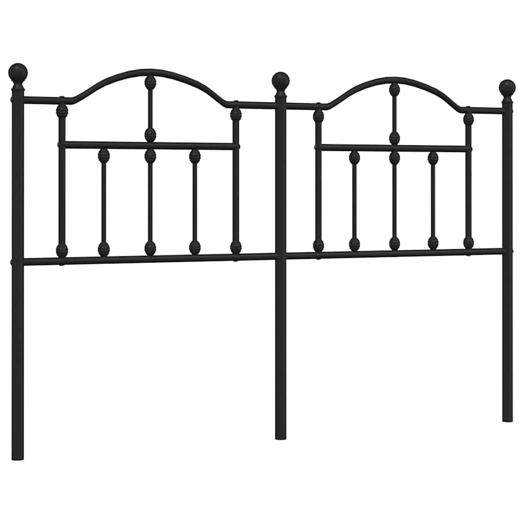 Ersatz-Kopfteil Metall Schwarz 135 cm