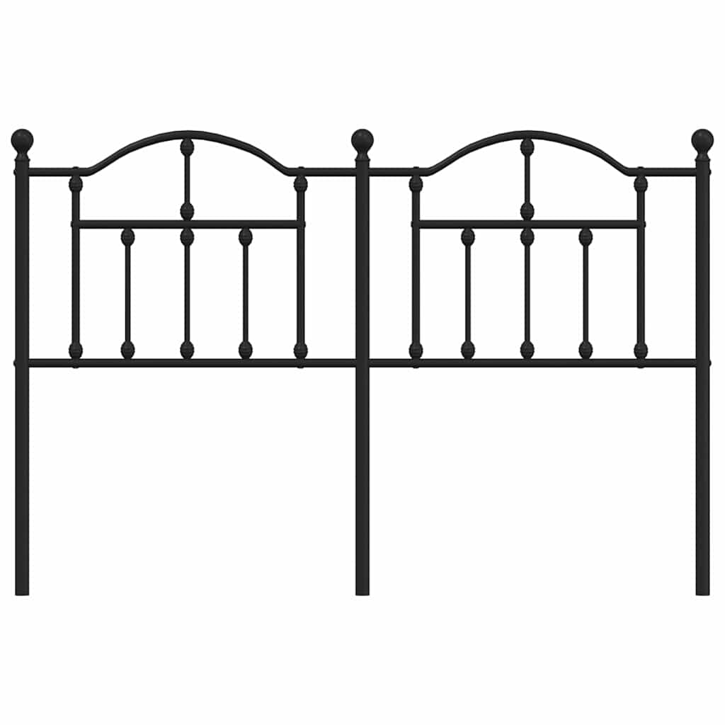 Ersatz-Kopfteil Metall Schwarz 135 cm
