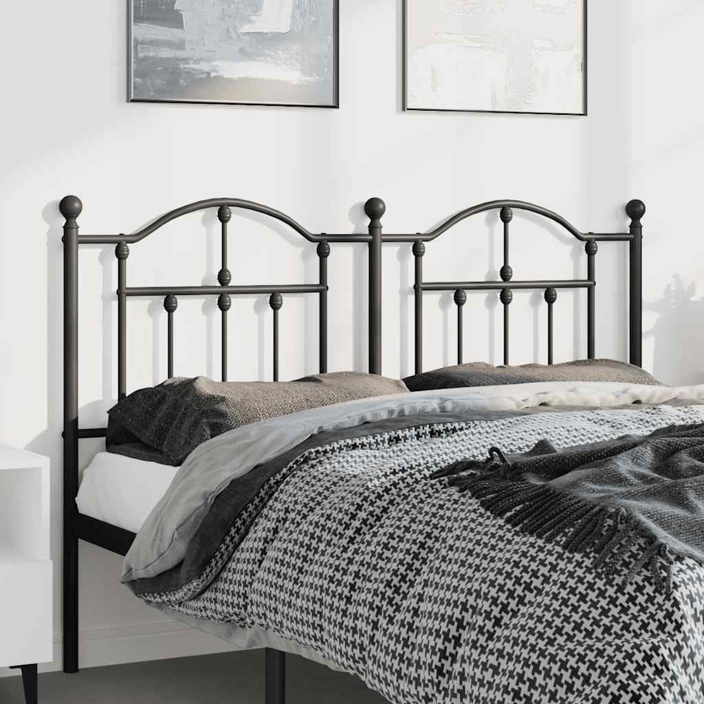 Ersatz-Kopfteil Metall Schwarz 135 cm
