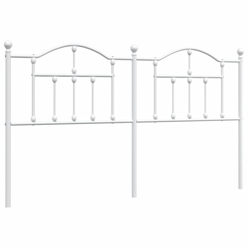 Ersatz-Kopfteil Metall Weiß 180 cm