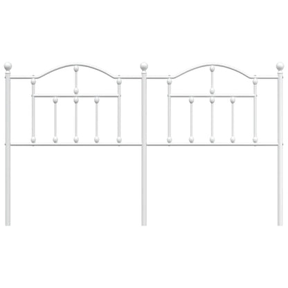 Ersatz-Kopfteil Metall Weiß 180 cm
