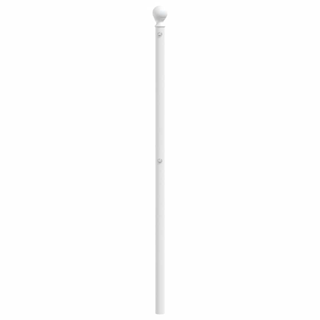 Ersatz-Kopfteil Metall Weiß 180 cm