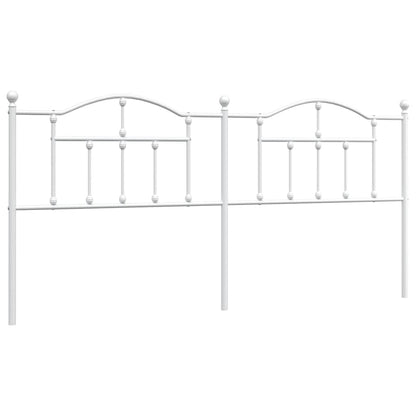 Ersatz-Kopfteil Metall Weiß 200 cm