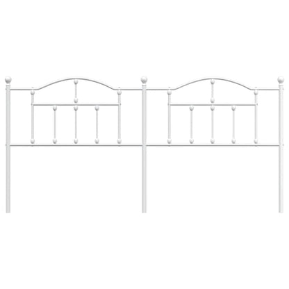 Ersatz-Kopfteil Metall Weiß 200 cm