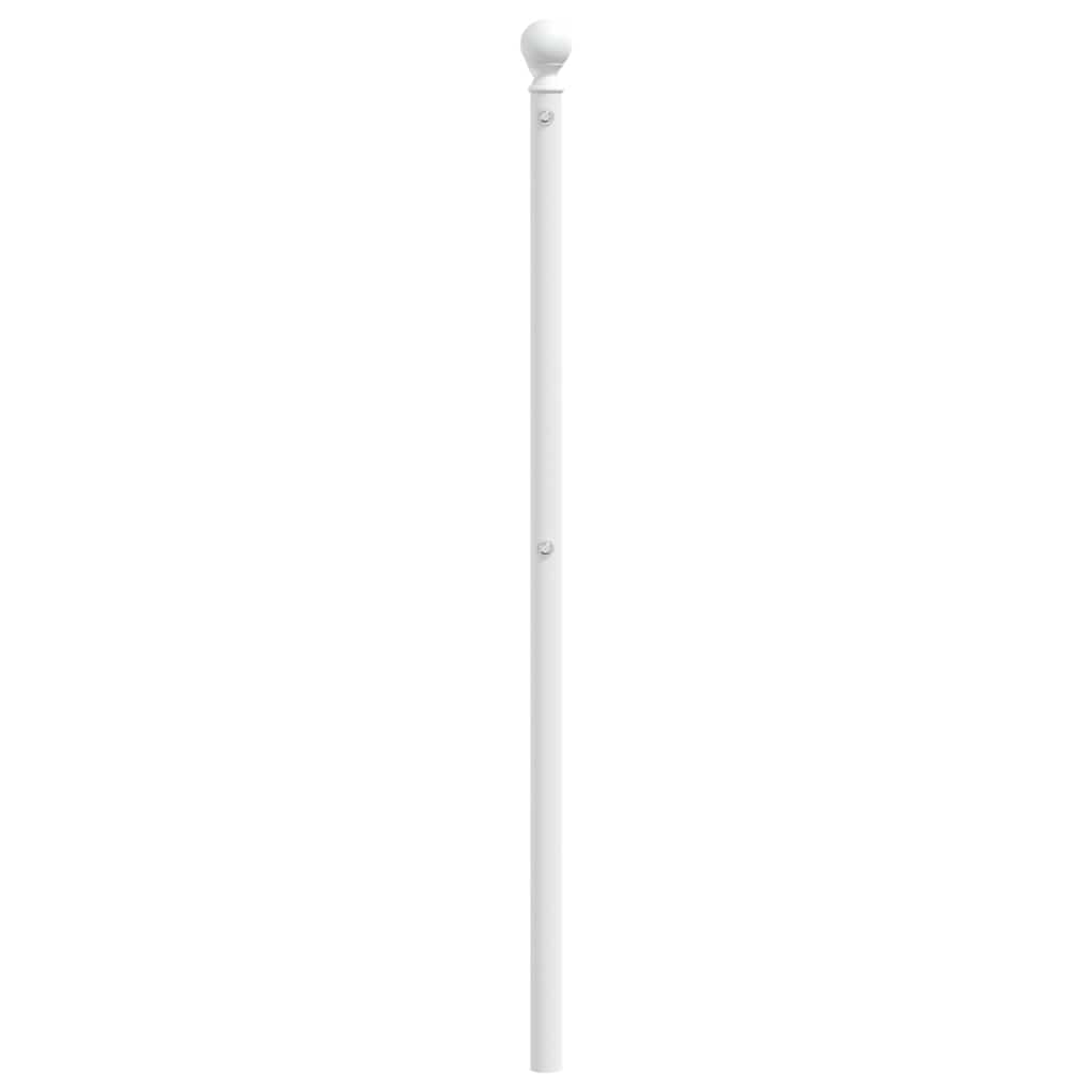 Ersatz-Kopfteil Metall Weiß 200 cm