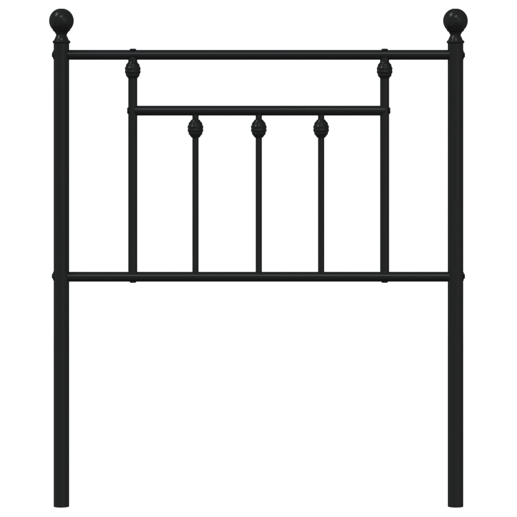 Ersatz-Kopfteil Metall Schwarz 75 cm