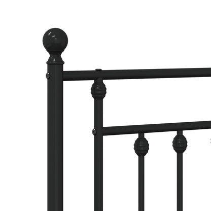 Ersatz-Kopfteil Metall Schwarz 75 cm
