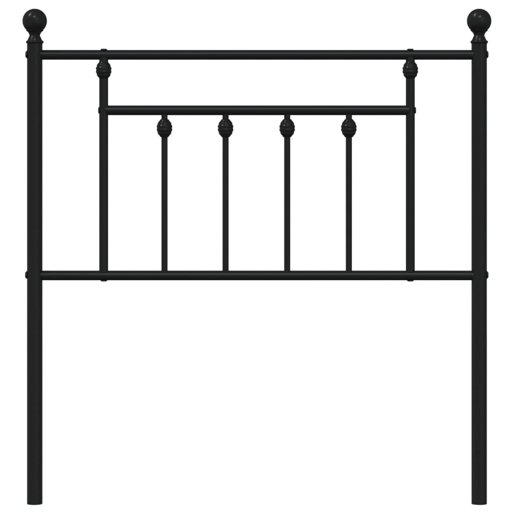 Ersatz-Kopfteil Metall Schwarz 80 cm