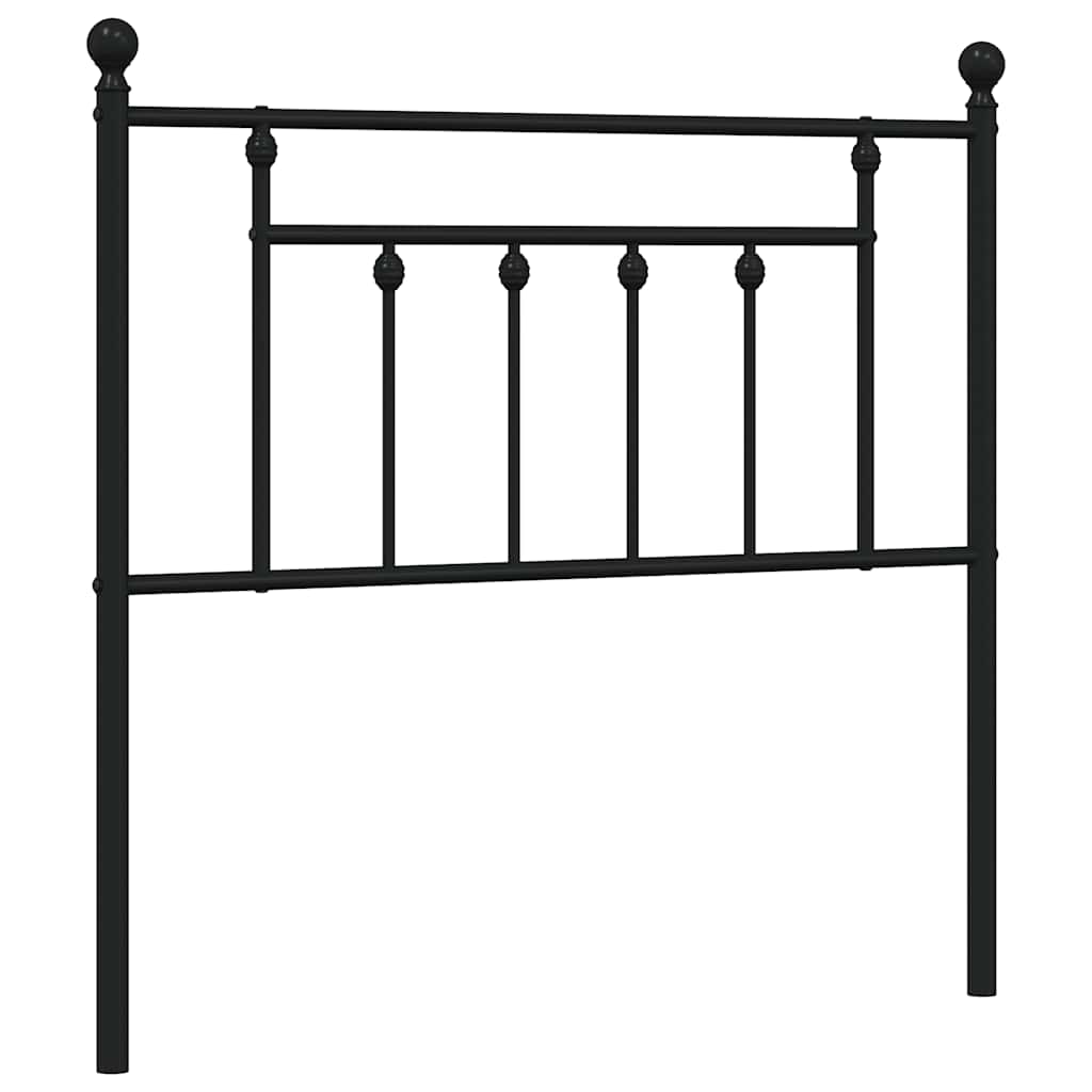 Ersatz-Kopfteil Metall Schwarz 90 cm