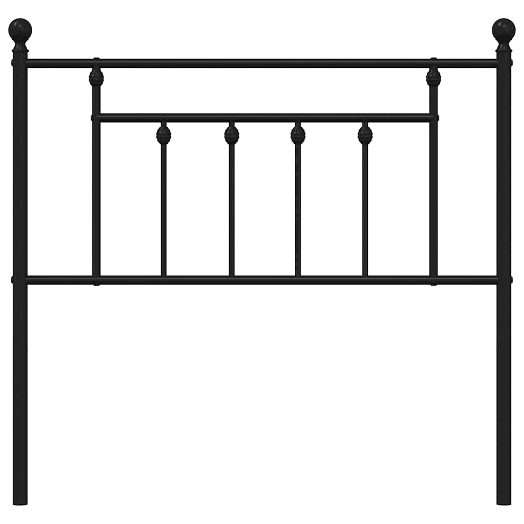 Ersatz-Kopfteil Metall Schwarz 90 cm