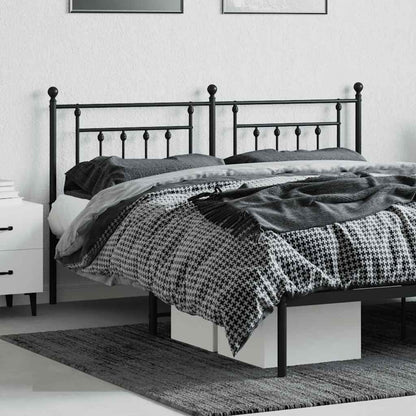 Ersatz-Kopfteil Metall Schwarz 160 cm