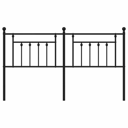 Ersatz-Kopfteil Metall Schwarz 180 cm
