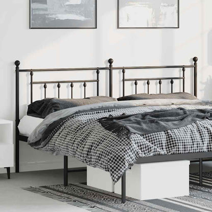 Ersatz-Kopfteil Metall Schwarz 180 cm