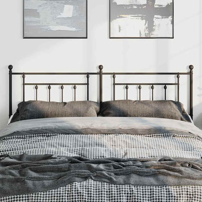 Ersatz-Kopfteil Metall Schwarz 193 cm