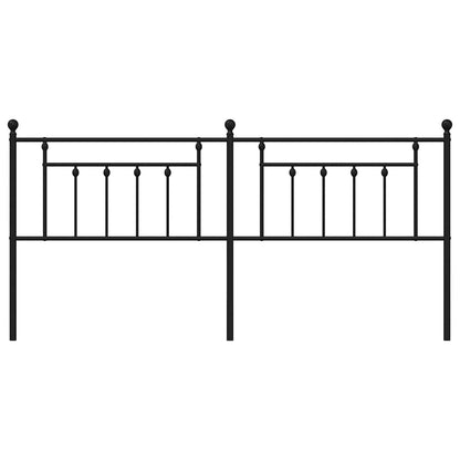 Ersatz-Kopfteil Metall Schwarz 193 cm