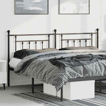Ersatz-Kopfteil Metall Schwarz 193 cm