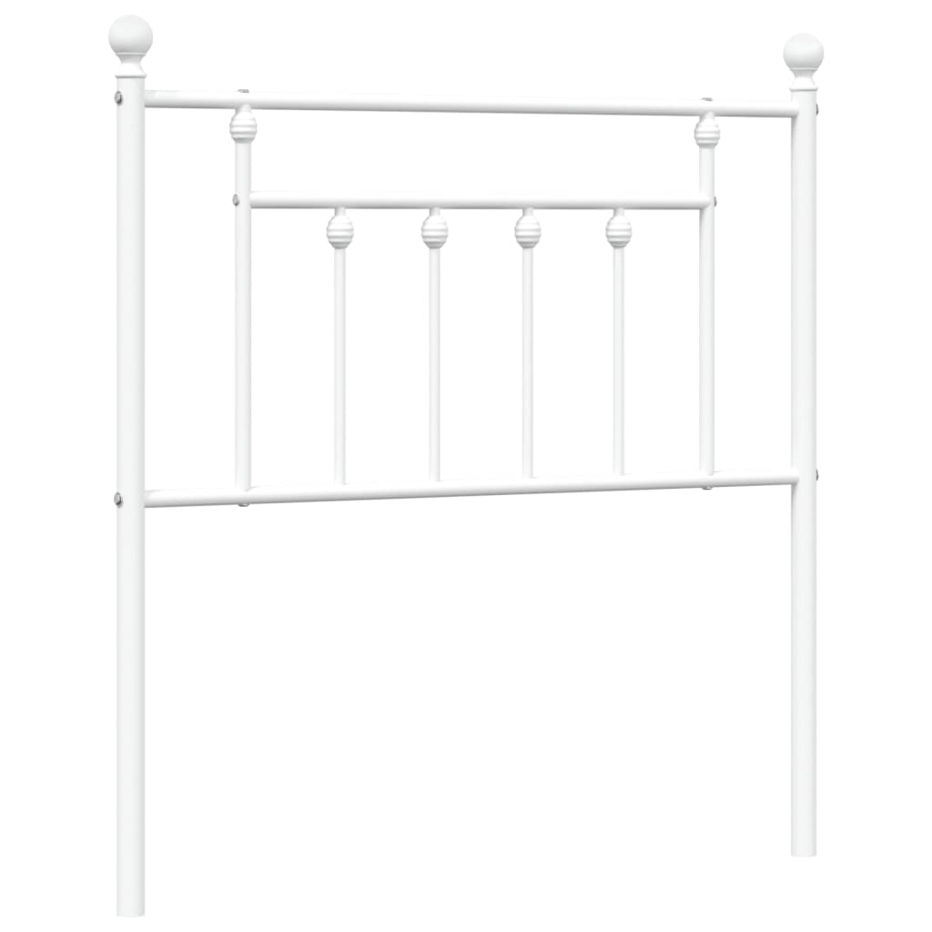 Ersatz-Kopfteil Metall Weiß 80 cm