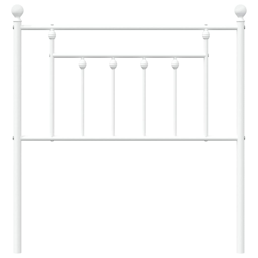Ersatz-Kopfteil Metall Weiß 80 cm