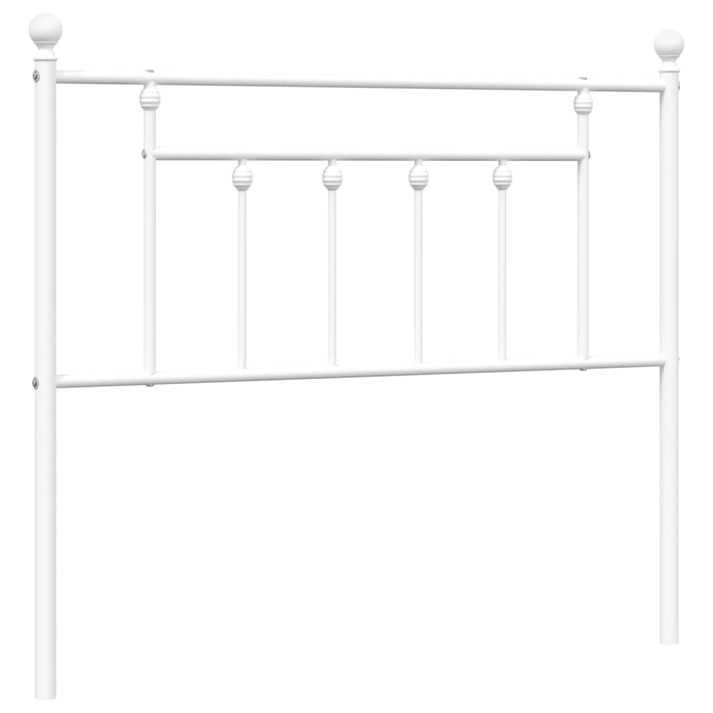 Ersatz-Kopfteil Metall Weiß 107 cm