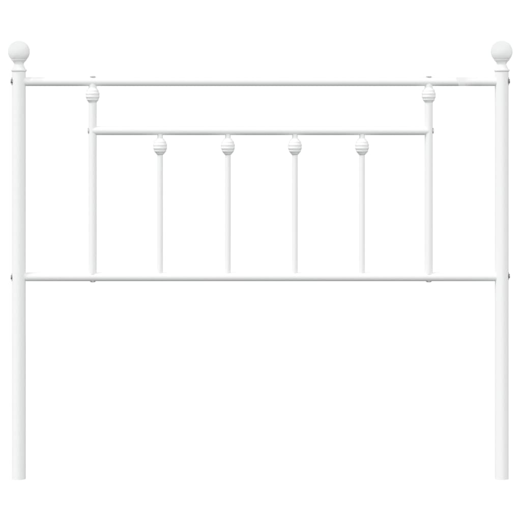Ersatz-Kopfteil Metall Weiß 107 cm
