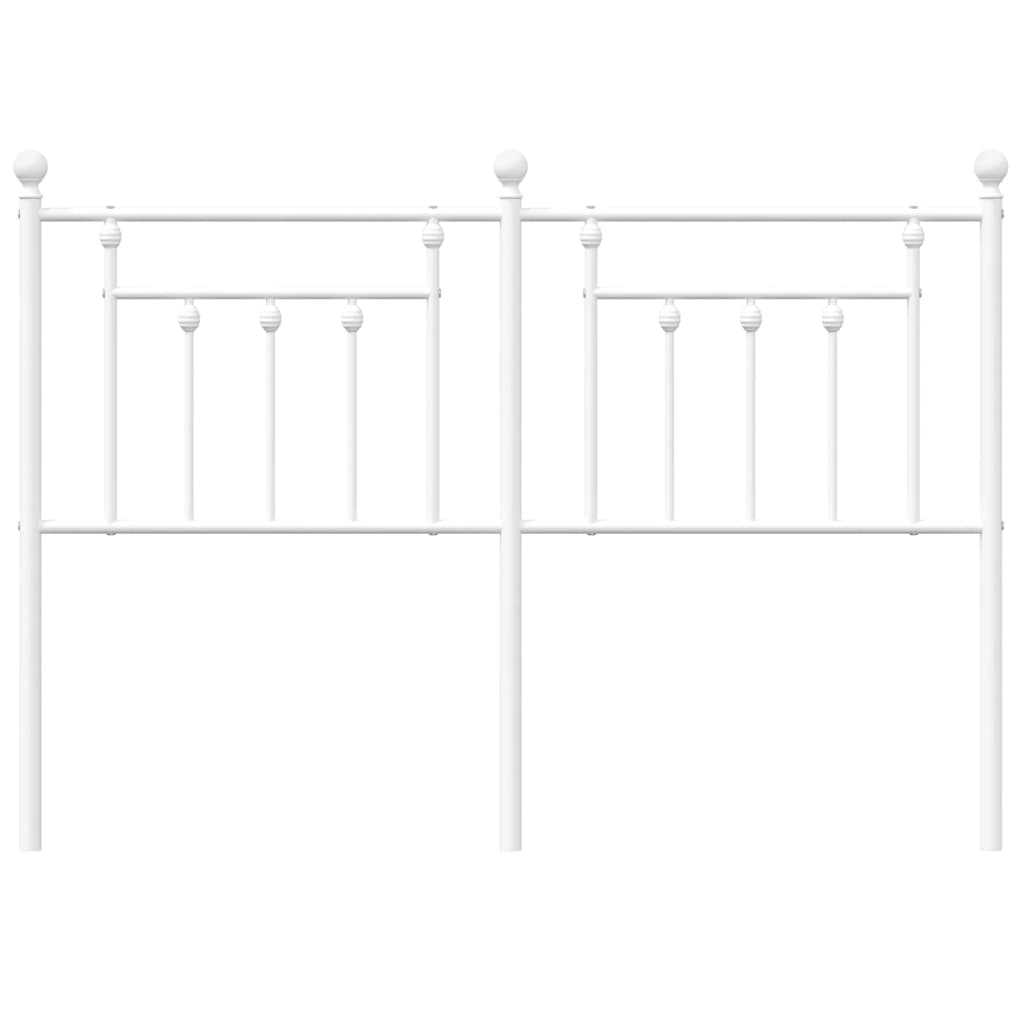 Ersatz-Kopfteil Metall Weiß 150 cm
