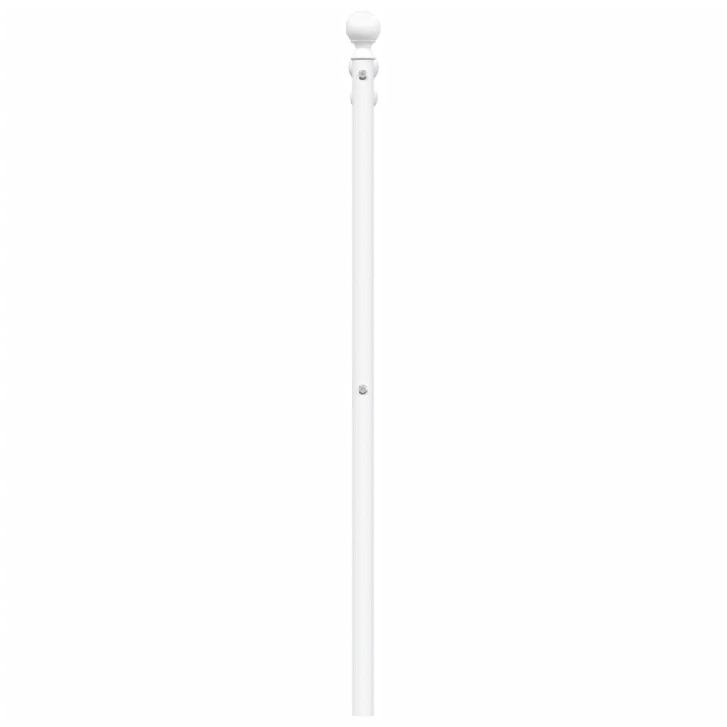 Ersatz-Kopfteil Metall Weiß 150 cm