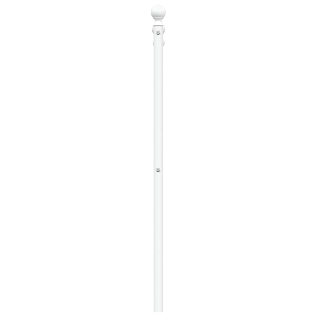 Ersatz-Kopfteil Metall Weiß 160 cm