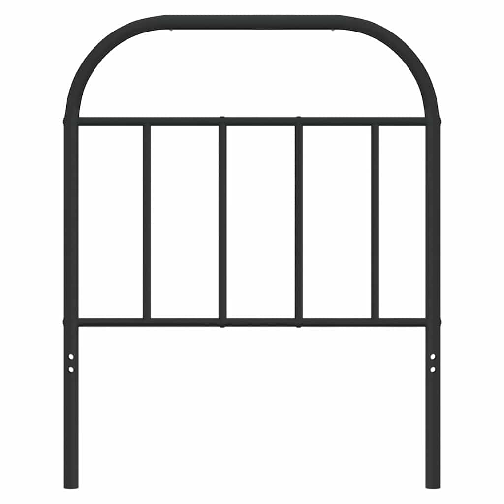 Ersatz-Kopfteil Metall Schwarz 75 cm