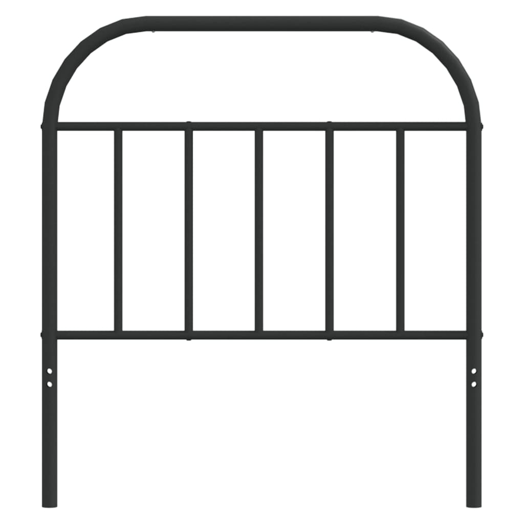 Ersatz-Kopfteil Metall Schwarz 80 cm