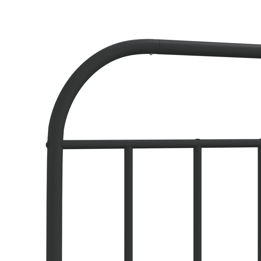 Ersatz-Kopfteil Metall Schwarz 80 cm