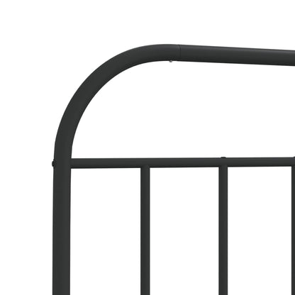 Ersatz-Kopfteil Metall Schwarz 107 cm