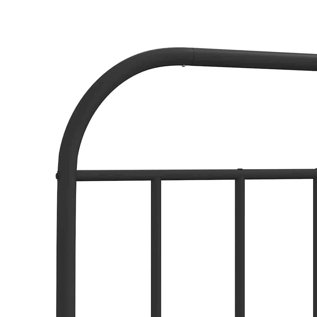 Ersatz-Kopfteil Metall Schwarz 140 cm