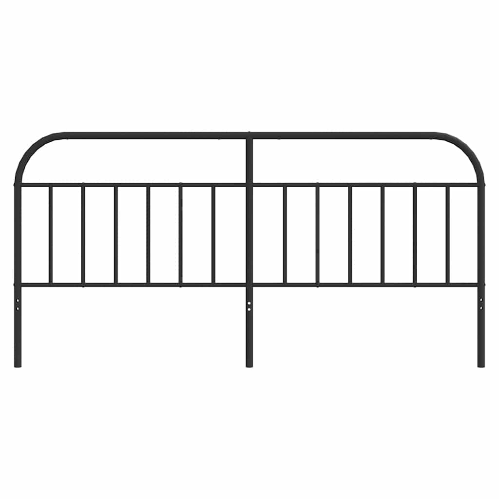 Ersatz-Kopfteil Metall Schwarz 193 cm