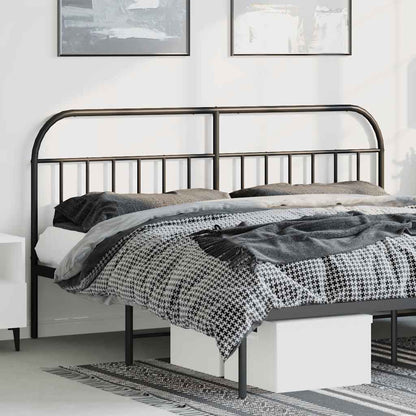 Ersatz-Kopfteil Metall Schwarz 193 cm