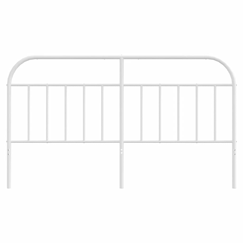 Ersatz-Kopfteil Metall Weiß 180 cm